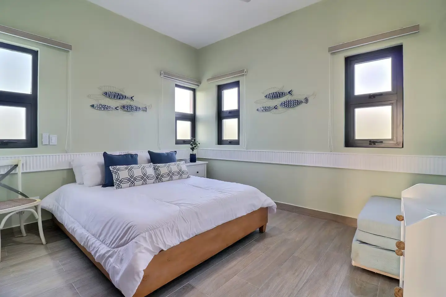 Bedroom corner with soft natural light