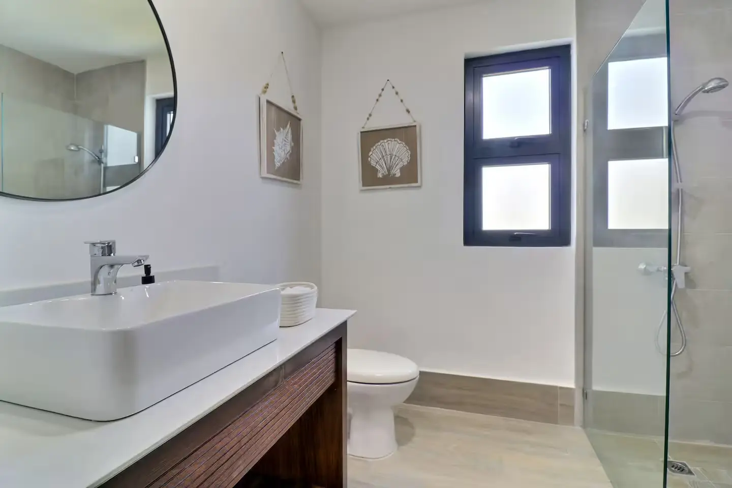 Bathroom detail with vessel sink
