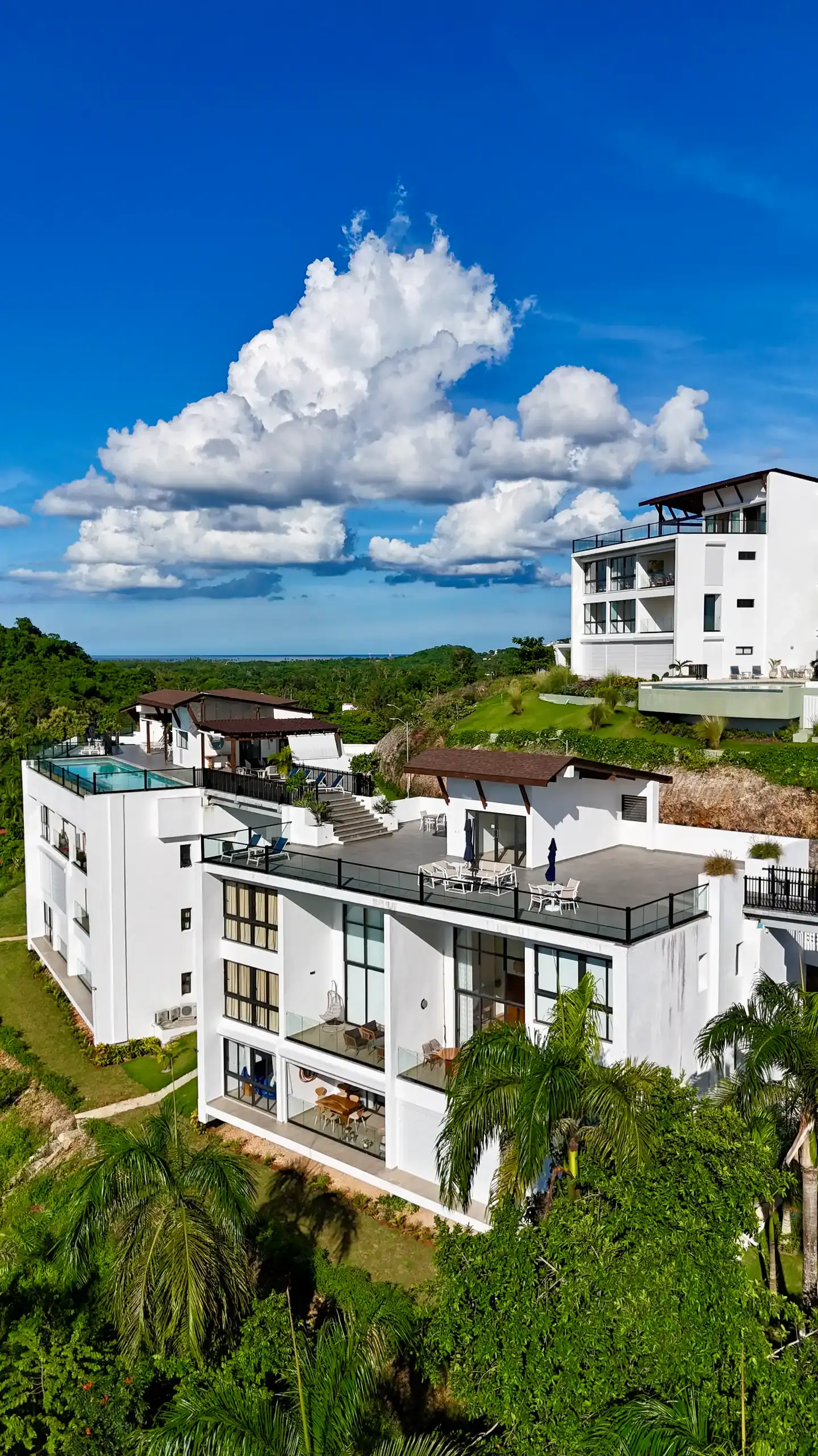 Side view of the residence from the grounds